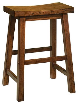Powell® Honey Brown Saddle 24″ Counter Height Stool