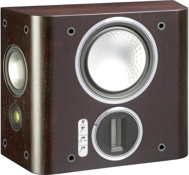 Monitor Audio Gold Series 6.5" Surround Speaker-Dark Walnut Real Wood Veneer