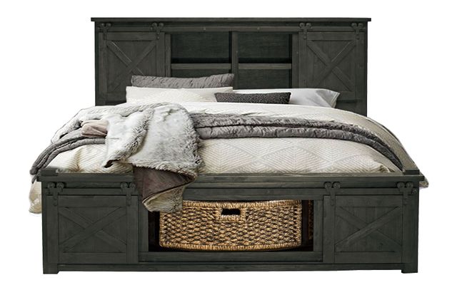 A-America® Sun Valley Charcoal Queen Storage Bed