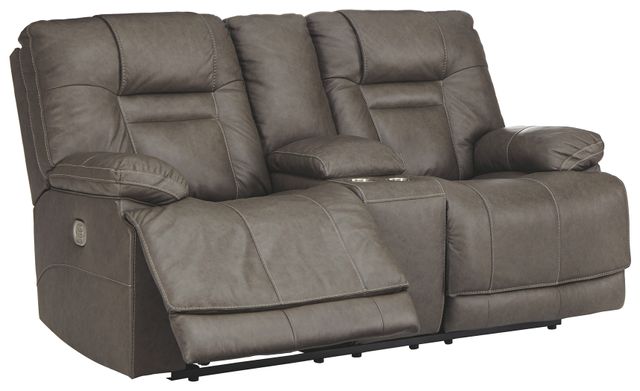 Signature Design by Ashley® Wurstrow Umber Power Reclining Loveseat 9