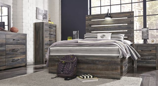 Signature Design by Ashley® Drystan Brown Queen Panel Bed 7
