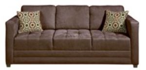 Hughes Furniture 1085 Sienna Chocolate Sofa