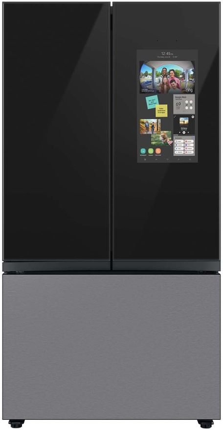 Samsung BESPOKE 36 Inch Freestanding French Door Smart Refrigerator with 30 cu. ft. Total Capacity, Family Hub™ With Stainless Panel