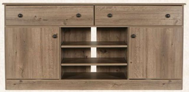 Perdue Woodworks Weathered Gray Ash Media Console 0
