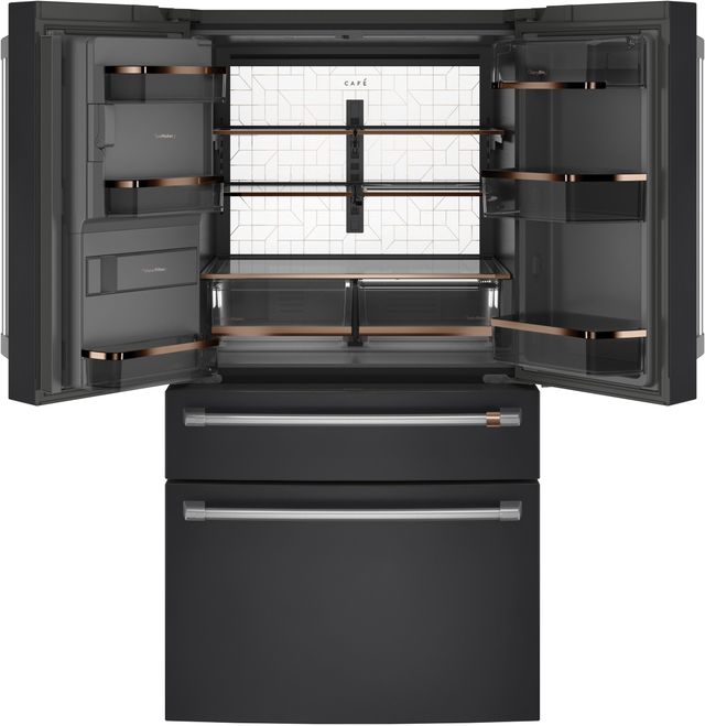 Café™ 27.6 Cu. Ft. Matte Black French Door Refrigerator 1