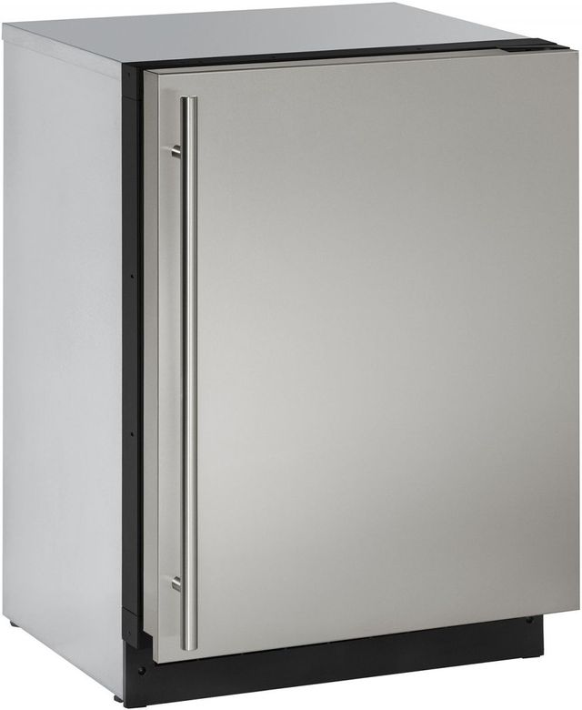 U-Line® 2000 Series 4.9 Cu. Ft. Stainless Steel Compact Refrigerator-0