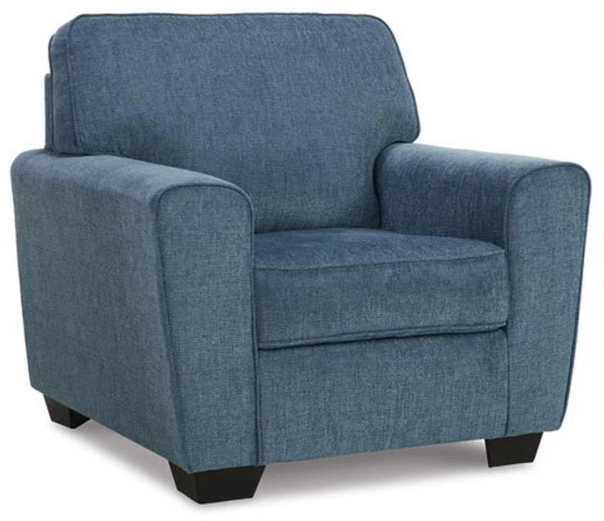 Blue chair and online ottoman set