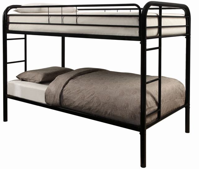 Coaster® Morgan Black Twin Bunk Bed