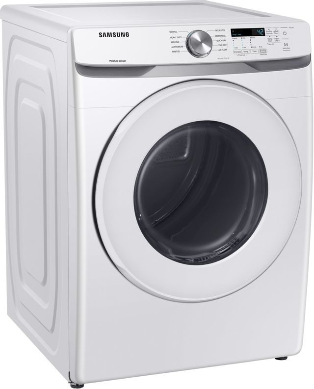 Samsung 7 5 Cu Ft White Front Load Gas Dryer Chavis Furniture 
