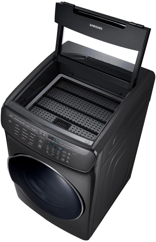 Samsung 7.5 Cu. Ft. Black Stainless Steel FlexDry™ Electric Dryer 6