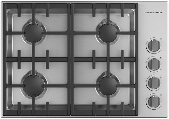 Fisher & Paykel Series 7 30" Stainless Steel Gas Cooktop