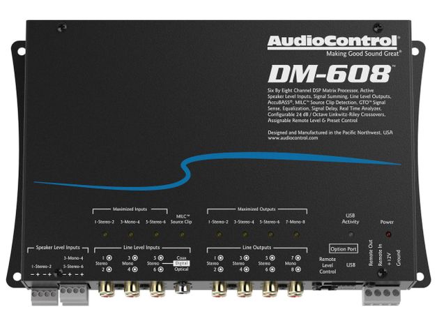 AudioControl® DM-608 Premium 6 Input 8 Output DSP Matrix Processor 3