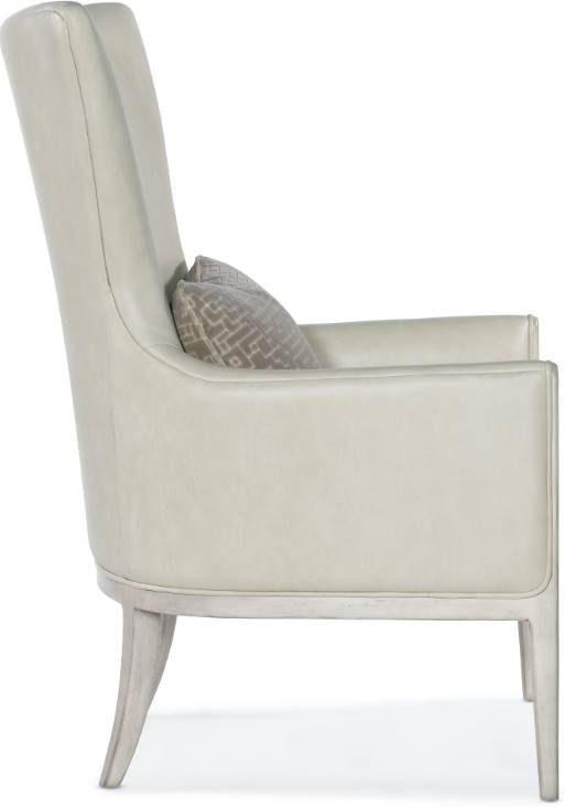 Hooker® Furniture CC Kyndall Guiltless Taupe Club Chair with Accent Pillow-3