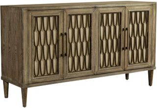 Liberty Furniture Devonshire Driftwood Finish 4 Door Accent Cabinet