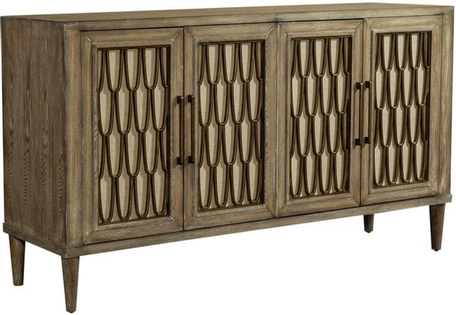 Liberty Furniture Devonshire Driftwood Finish 4 Door Accent Cabinet-0