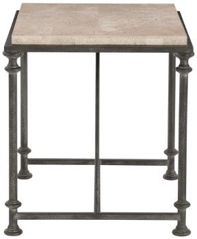 Bernhardt Galesbury Antique Silver Side Table 1