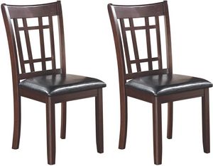 Coaster® Lavon Set of 2 Black Espresso Dining Side Chairs