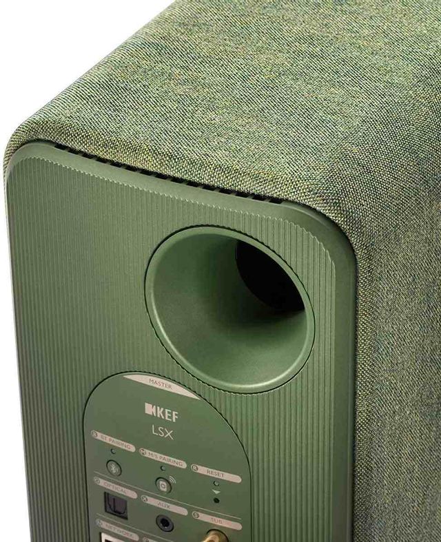 KEF LSX 4.5" Olive Wireless Powered Stereo Speakers 3