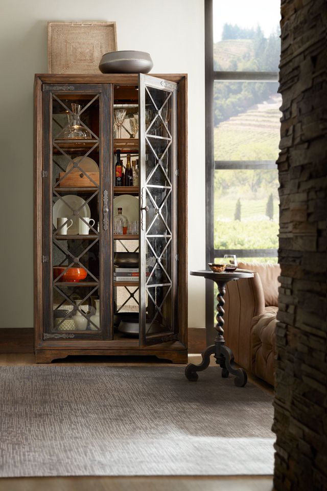 Hooker® Furniture Hill Country Brown Sattler Display Cabinet 1