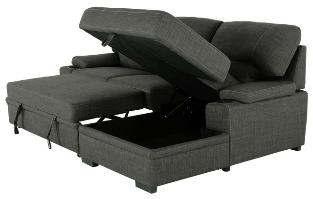 Guiseppe 2-Piece Sofa(pullout-bed) with Right Hand Facing Storage Chaise 2