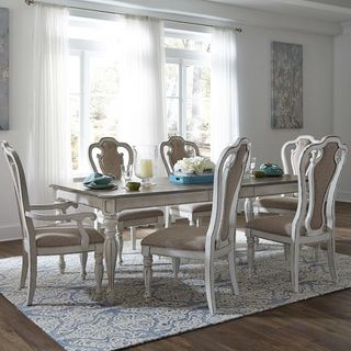 Liberty Magnolia Manor Dining Leg Table, Four Side Chairs, & Two Arm Chairs