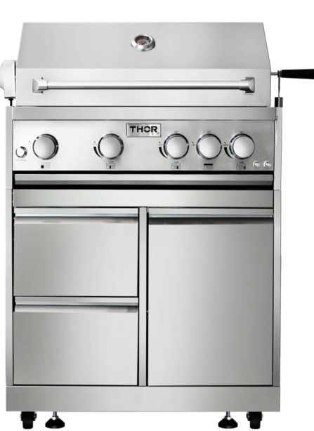 Thor Kitchen® 32" Stainless Steel BBQ Grill Cabinet -3