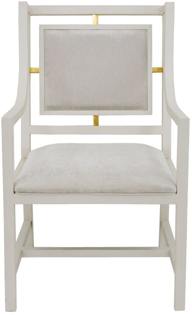 Zeugma Imports Gray/White Arm Chair-2