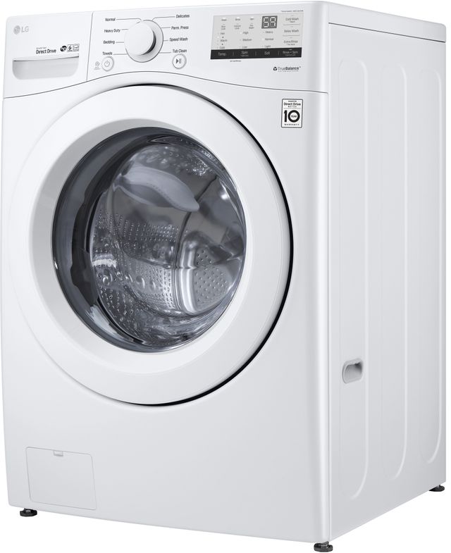 LG White Front Load Laundry Pair 14