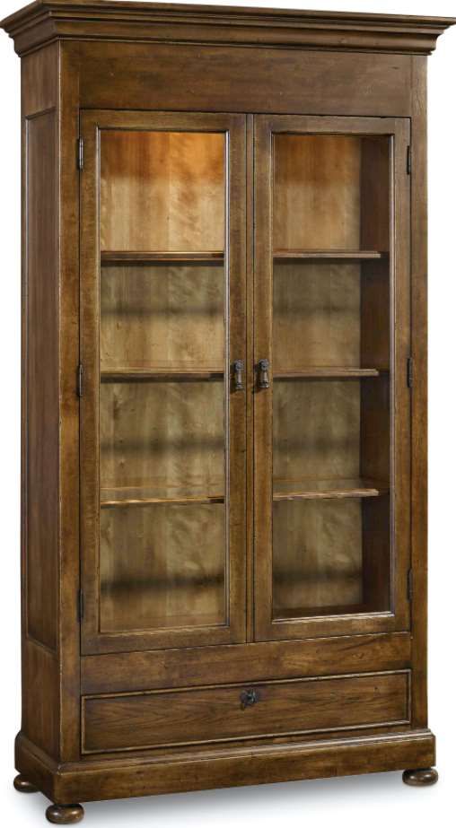 Hooker® Furniture Archivist Dark Wood Display Cabinet 0