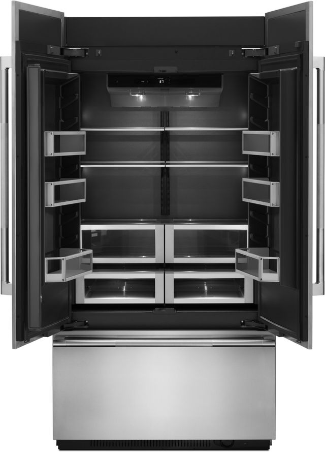 JennAir® 42 in. 24.2 Cu. Ft. Panel Ready Built In Counter Depth French Door Refrigerator-1