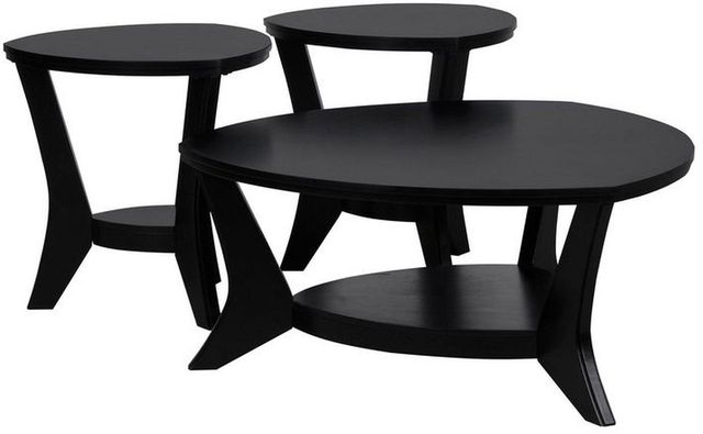 Signature Design by Ashley® Marinday 3 Piece Almost Black Occasional Table Set 1