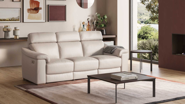 Natuzzi Editions Giulivo Double Reclining Sofa 