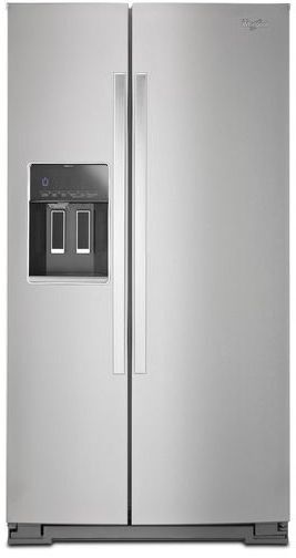 Whirlpool 36" Side-by-Side Refrigerator-Monochromatic Stainless Steel