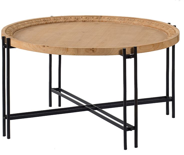 A & B Home Natural Coffee Table