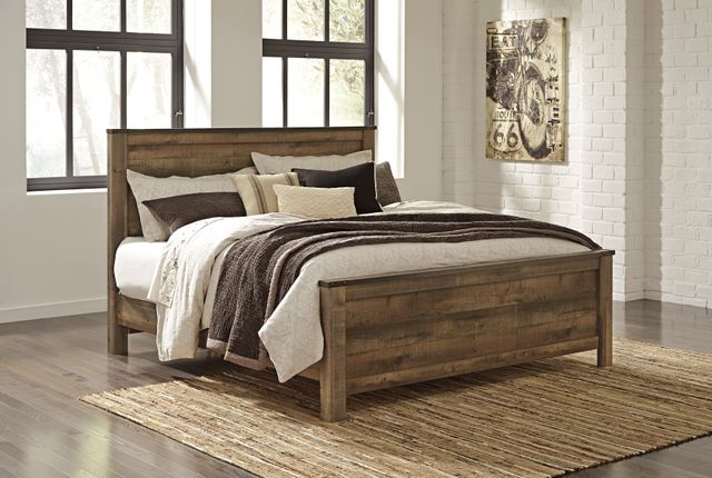 Signature Design by Ashley® Trinell Rustic Brown King/California King Panel Headboard-3