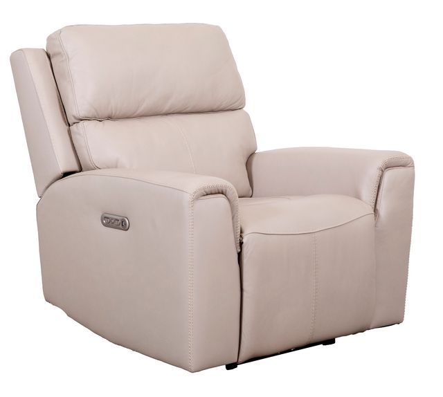 Flexsteel® Jarvis Parchment Leather Power Recliner with Power Headrest ...