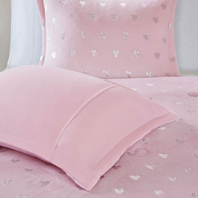 Twin/Twin XL Microlight Plush Blanket Pink