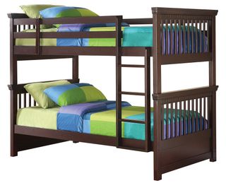 Coaster® Miles Cappuccino Youth Twin/Twin Bunk Bed