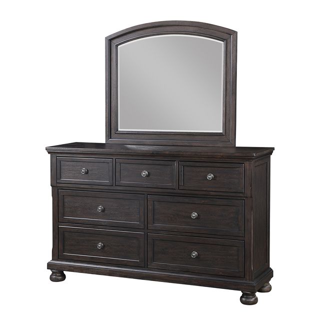 Avalon Lauren King Storage Bed, Dresser, Mirror & Nightstand-1