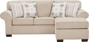 Affordable Furniture Tycoon Khaki Sofa Chaise