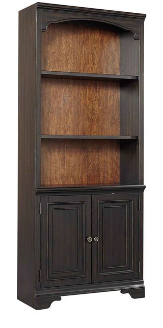Aspenhome® Hampton Black Cherry Door Bookcase