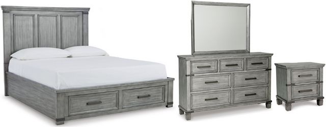 Russelyn Gray Platform Storage Bedroom Set from Ashley