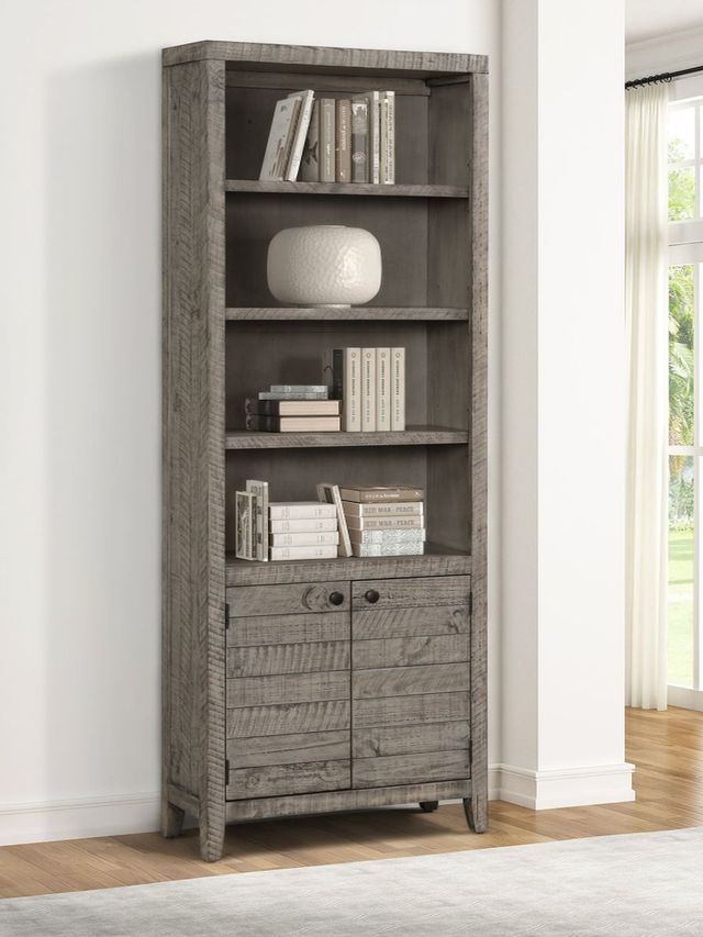 Parker House® Tempe Grey Stone 32" Open Top Bookcase