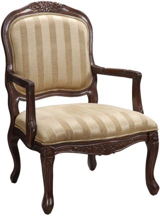 Coast2Coast Home™ Beige/Dark Brown Accent Chair