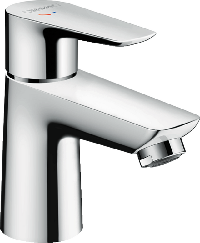 Hansgrohe Talis E Chrome Single-Hole Faucet 80 with Pop-Up Drain, 1.2 GPM-0