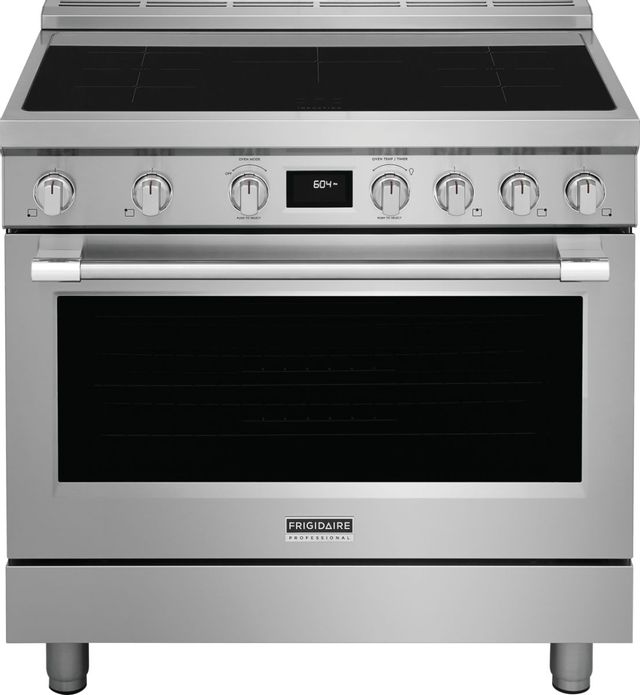 Frigidaire Professional® 36'' Smudge-Proof® Stainless Steel Freestanding Induction Range