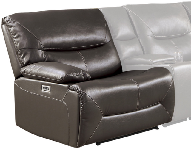Homelegance® Dyersburg 6-Piece Brown Power Reclining Sectional with Right Chaise-1
