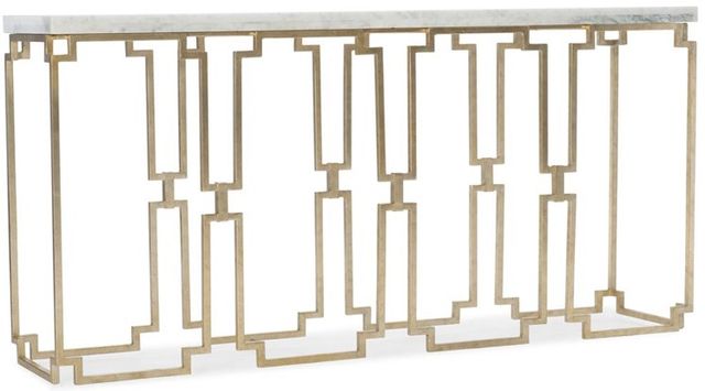 Hooker® Furniture 1687-80 Evermore Gold/Kalala White Console Table-0