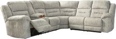 Signature Design by Ashley® Family Den 3-Piece Pewter Left-Arm Facing Power Reclining Sectional