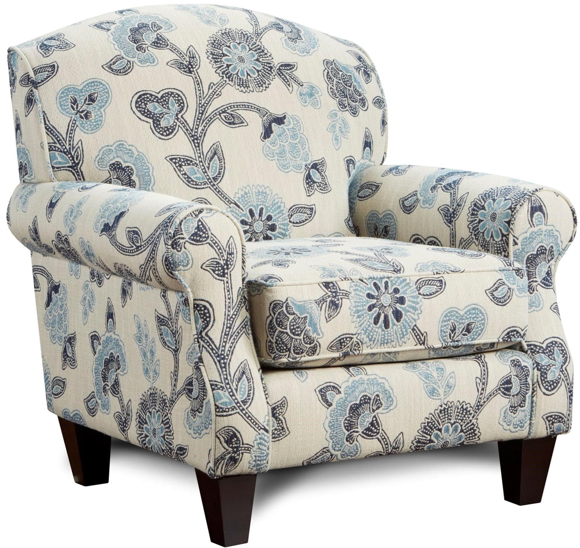 Fusion Furniture 532 Maya Indigo Accent Chair